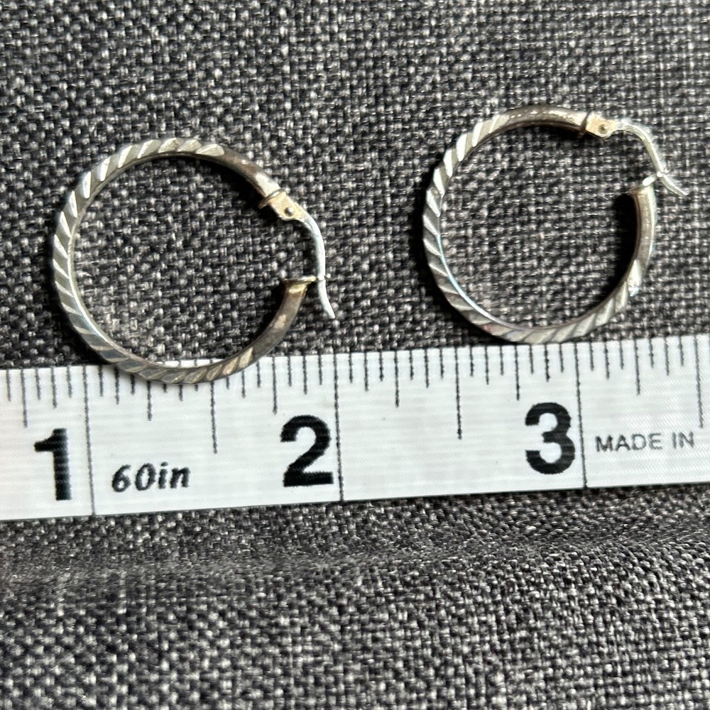 silver hoops